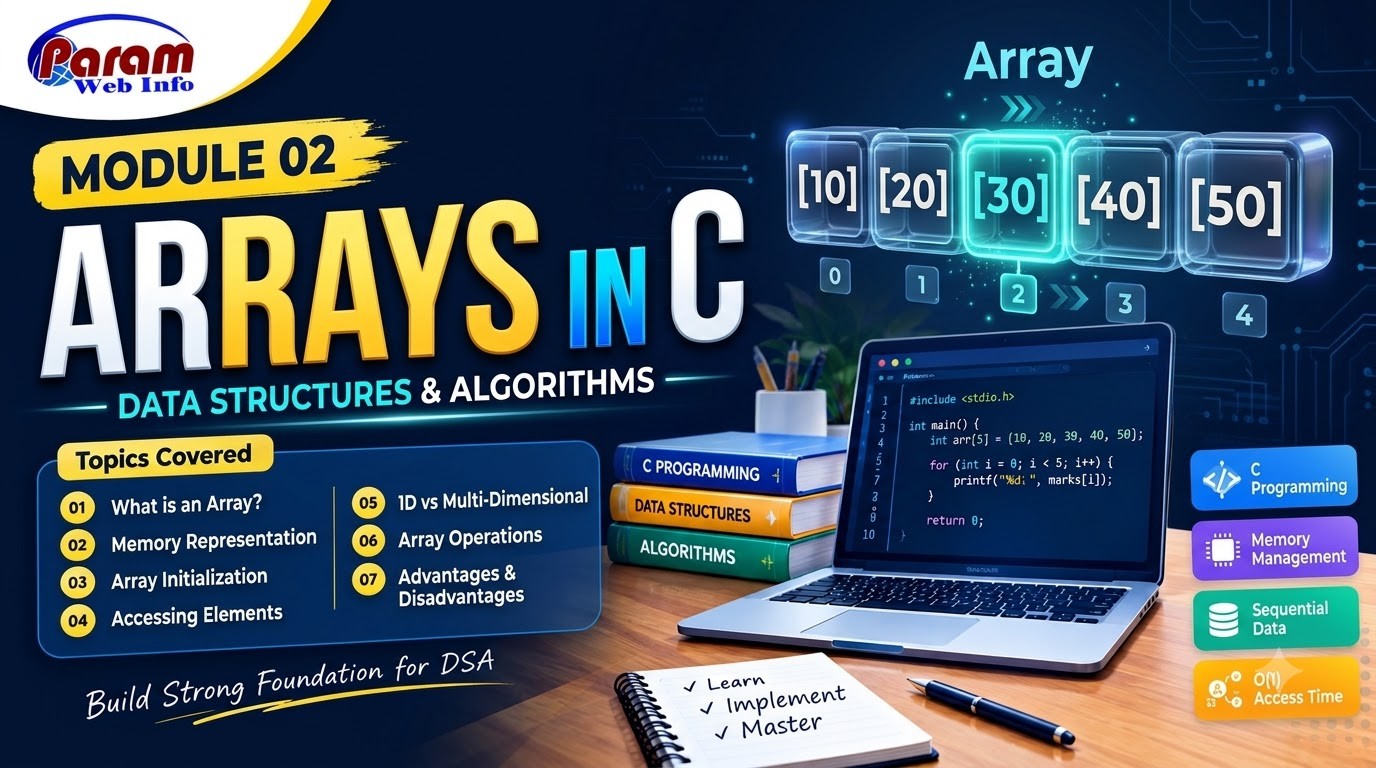  What is Arrays in C with Data Structures and Algorithms ?